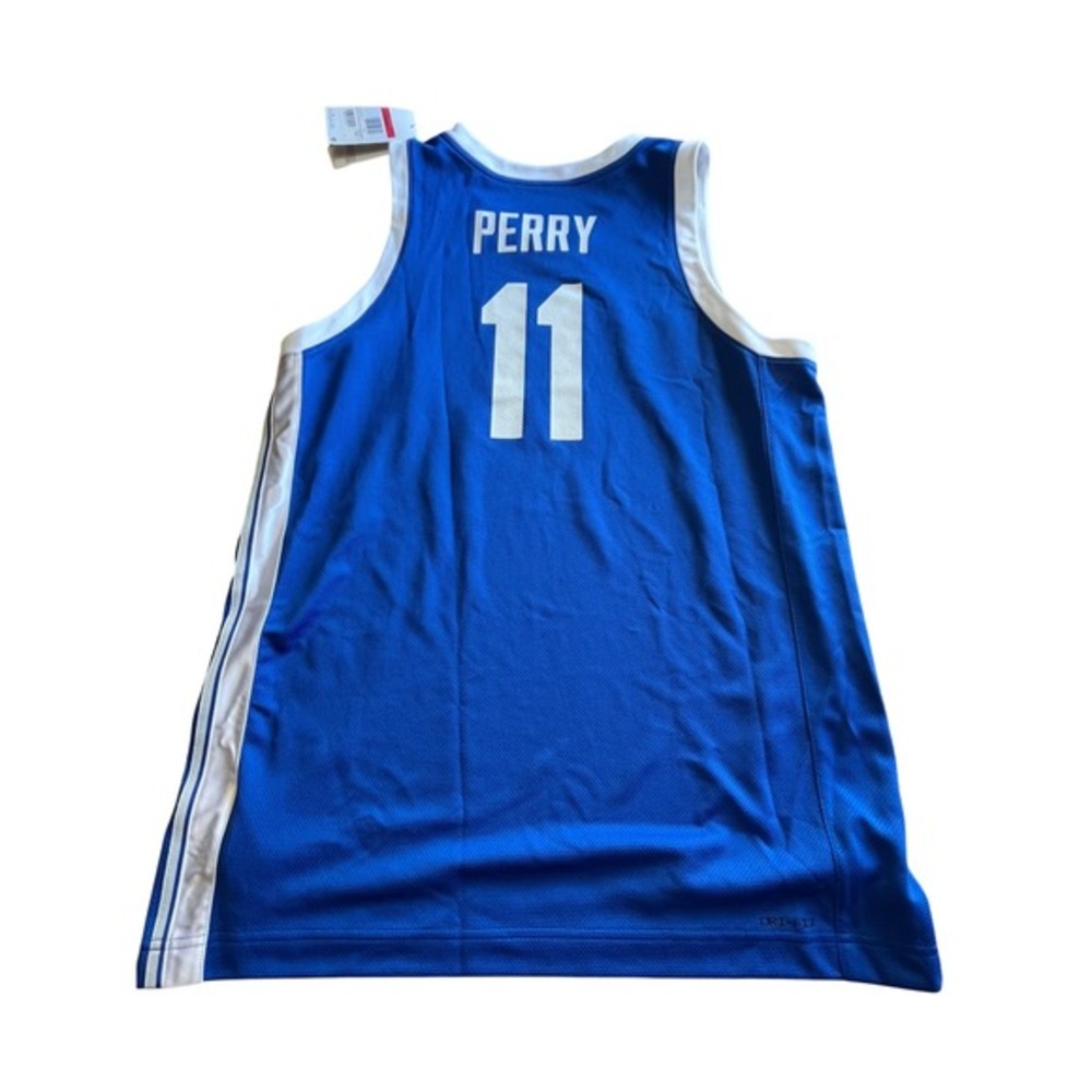Nike Kentucky Wildcats Khalil‎ Perry 11 Basketball Jersey Blue Mens Large NEW - Picture 5 of 7